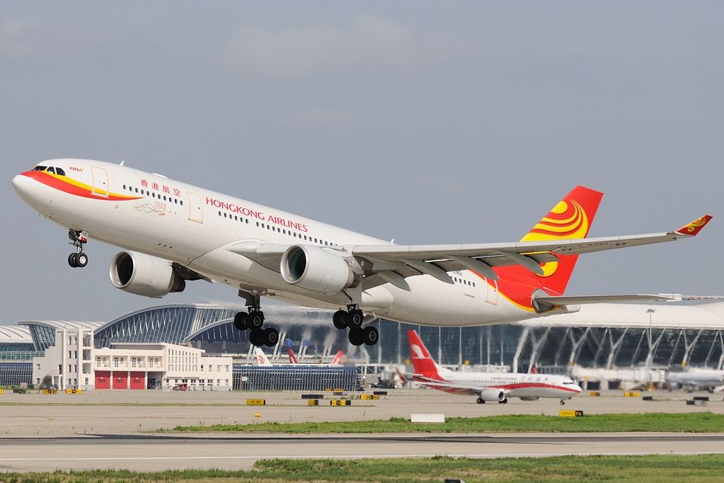 Hong Kong Airlines A330 Departing Shanghai